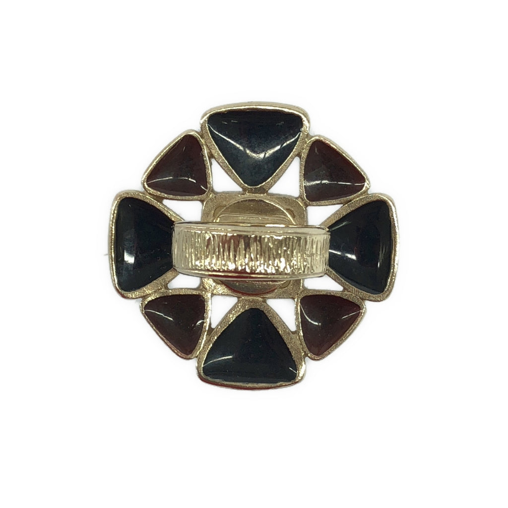 CHANEL / シャネル | Flower Ring / ココマーク ストーン リング | ゴールド | レディース