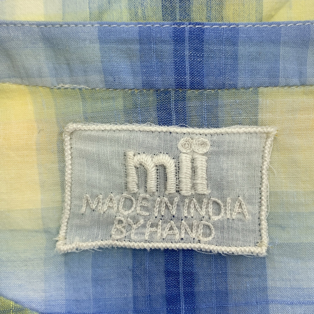 mii | 棉質格紋露肩拉鍊上衣 | S 碼 | 女款