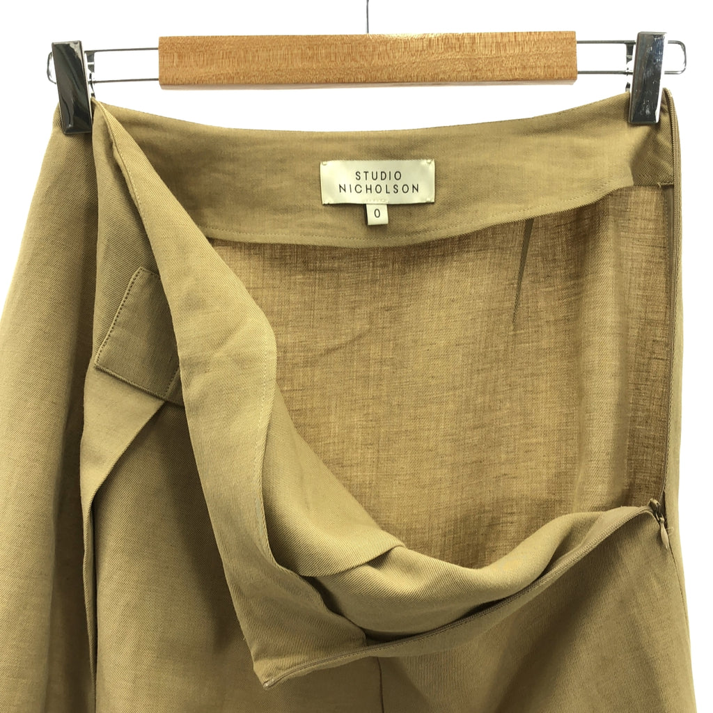 Studio Nicholson / スタジオニコルソン | TRICK SKIRT / レーヨン リネン サイドジップ スカート | 0 | レディース