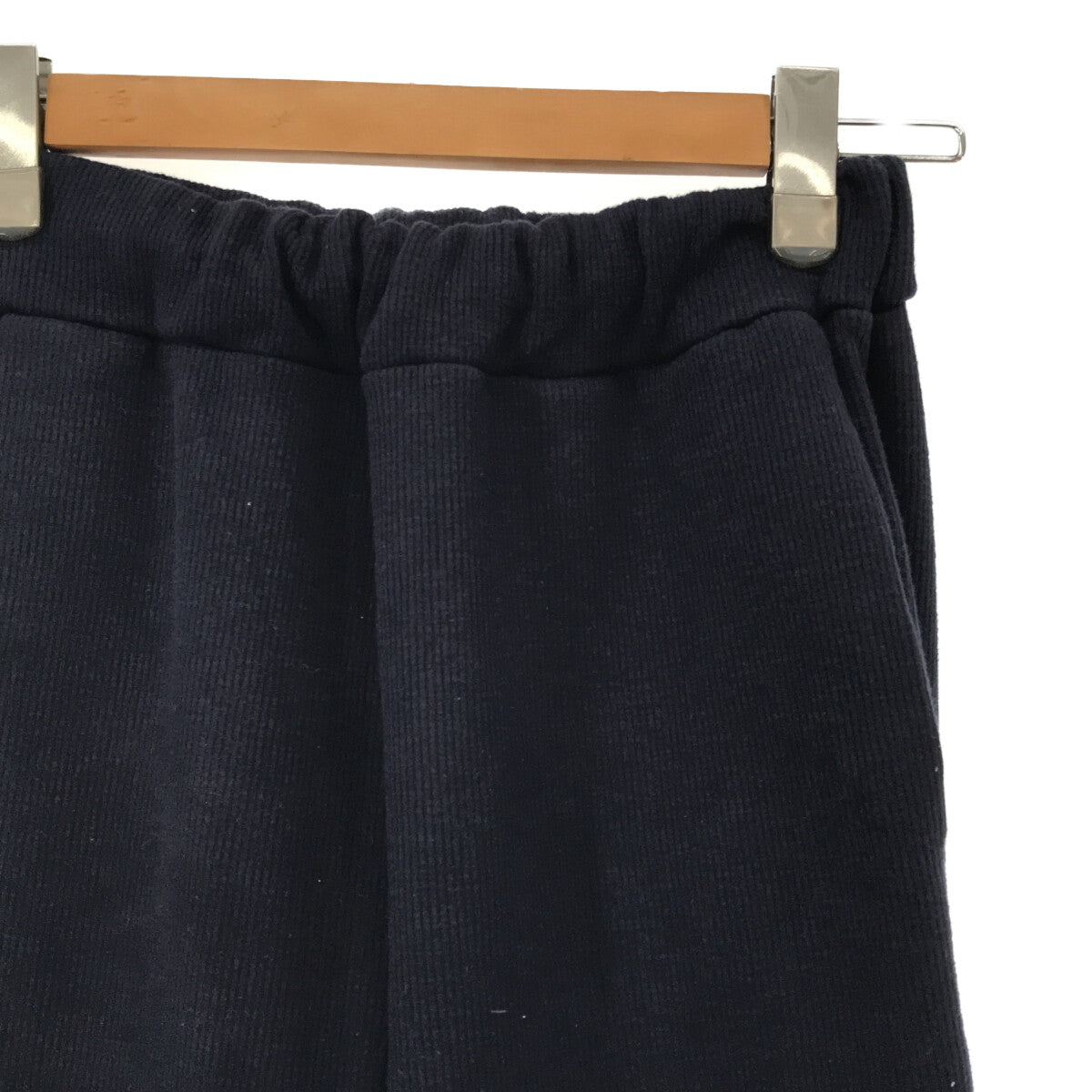 SeaRoomlynn | Brushed fleece lining, side slit, straight ribbed pants | S | Navy | Women's