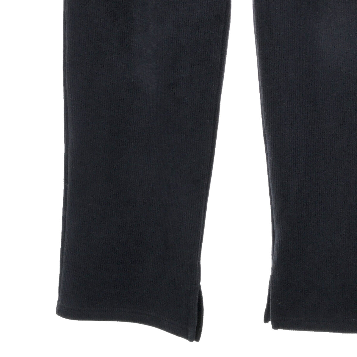 SeaRoomlynn | Brushed fleece lining, side slit, straight ribbed pants | S | Navy | Women's