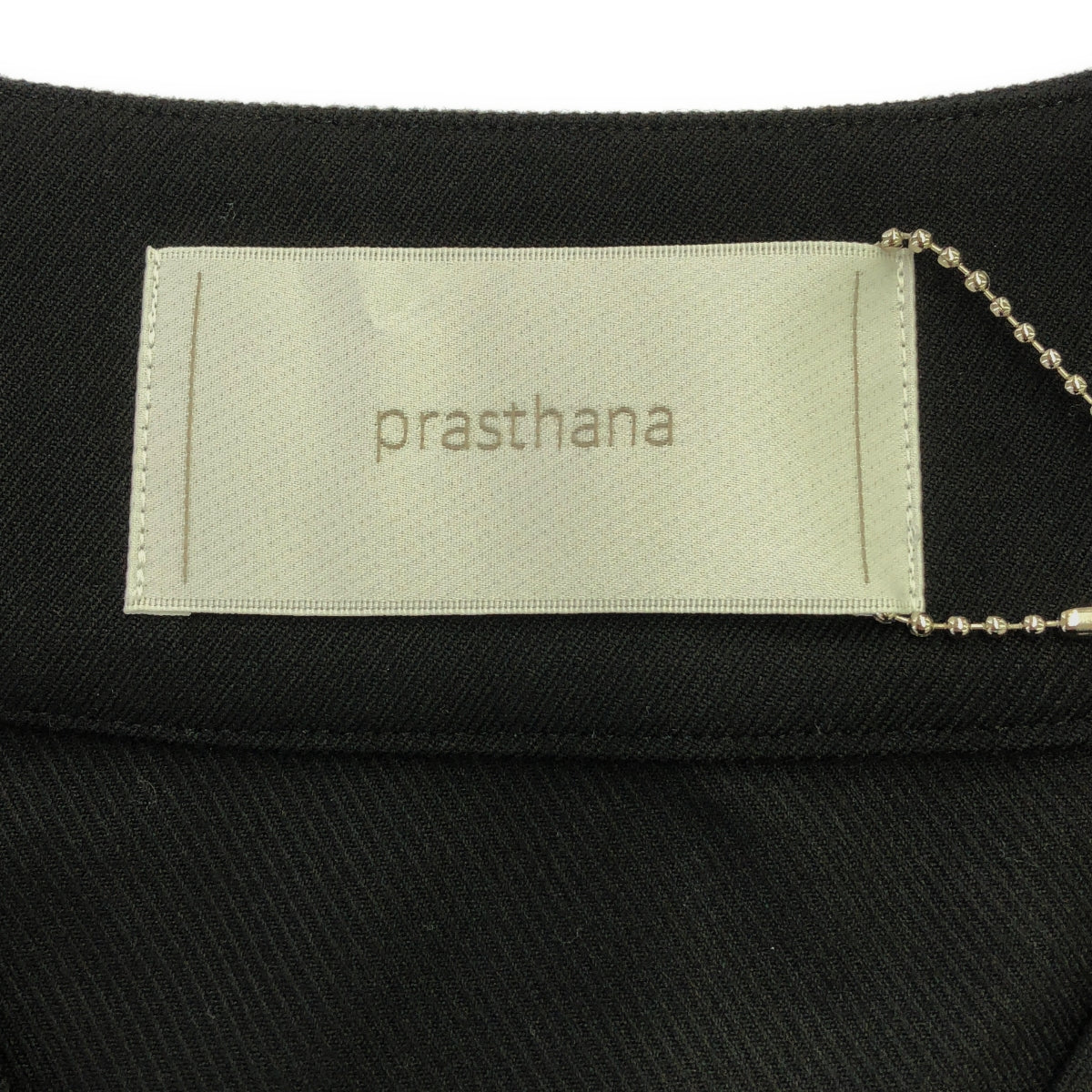 【新品】  prasthana / プラスターナ | glitter base ball shirt / シャツ | M | ブラック | メンズ