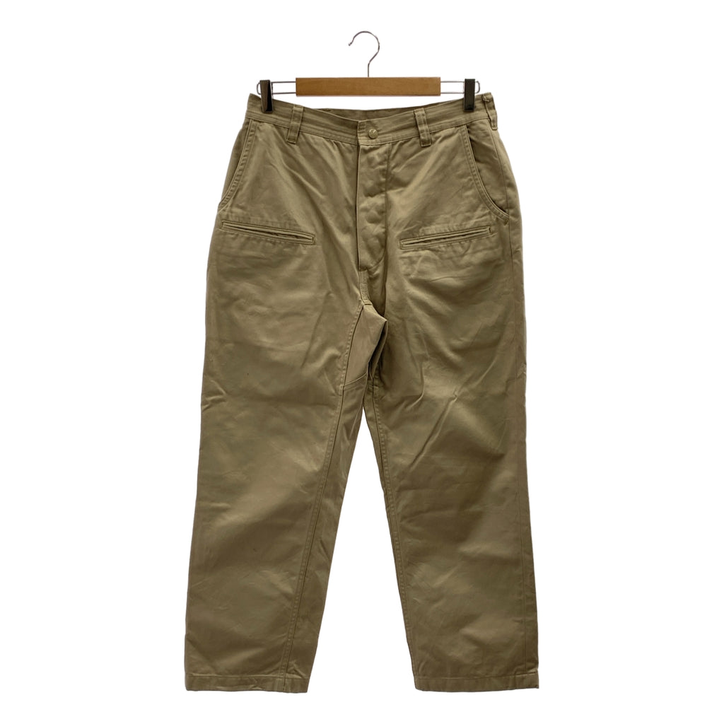 SASSAFRAS | 男士純棉前袋斜紋褲 | S 碼 | 米色