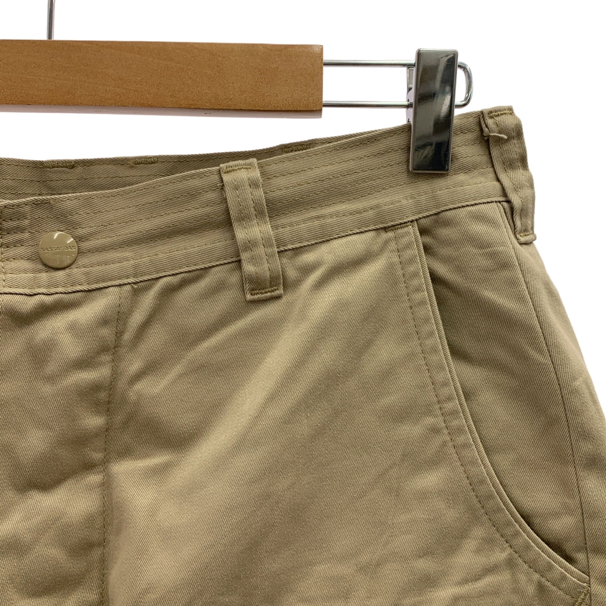 SASSAFRAS | 男士純棉前袋斜紋褲 | S 碼 | 米色