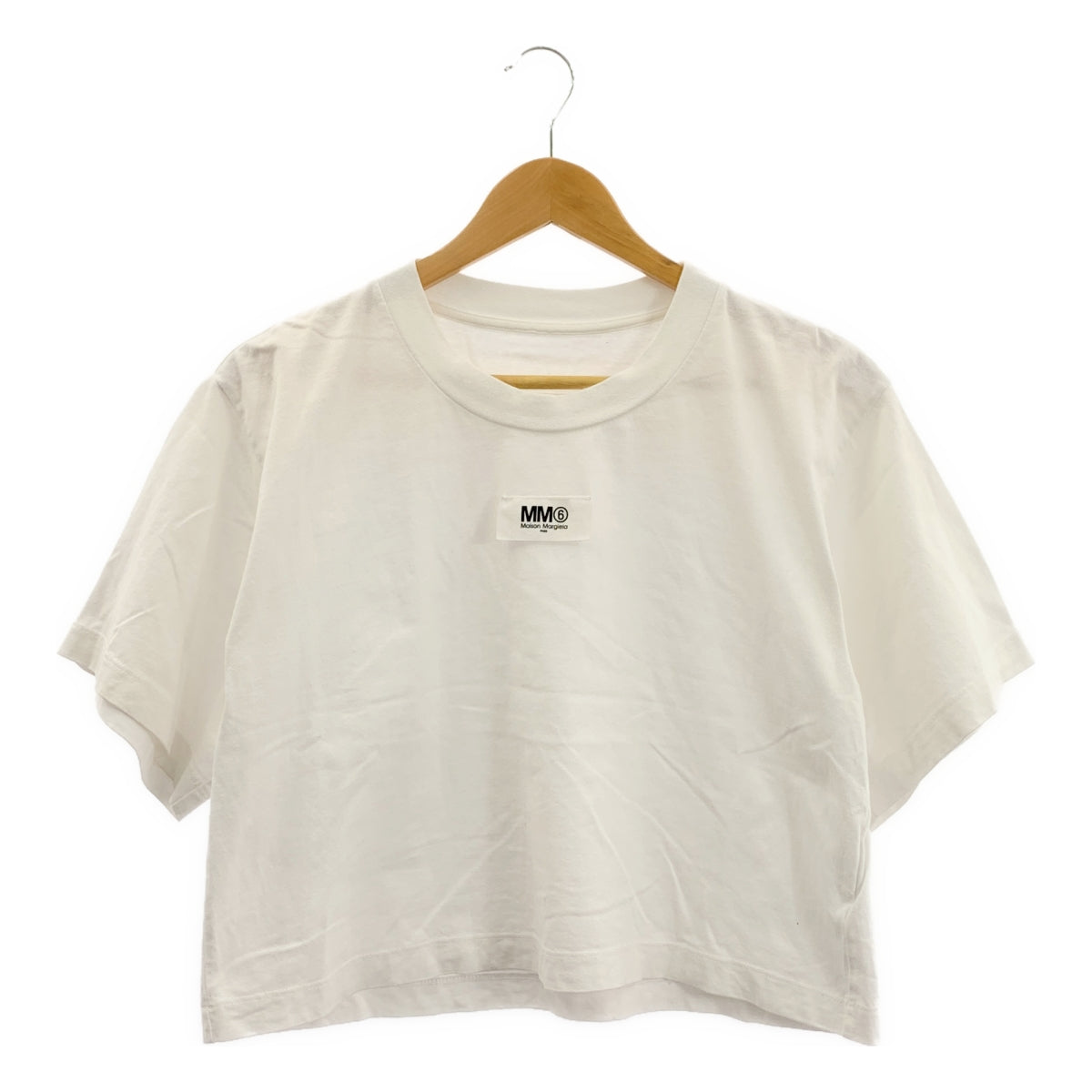 MM6 Maison Margiela / エムエムシックスメゾンマルジェラ | 2022SS | ロゴタグ クルーネック Tシャツ カットソー | XS | レディース