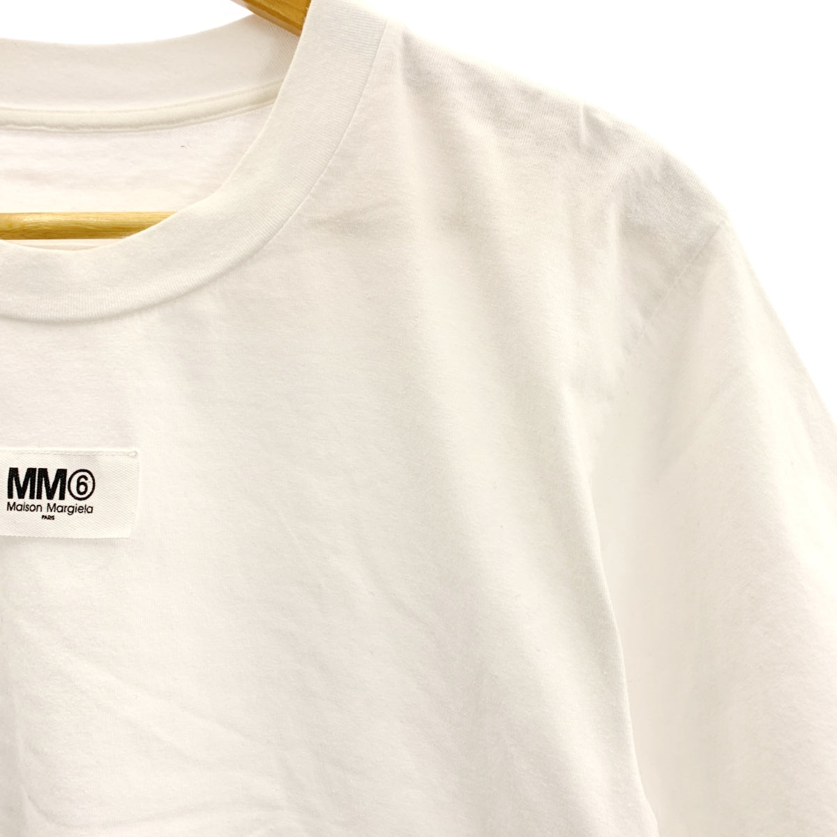 MM6 Maison Margiela / エムエムシックスメゾンマルジェラ | 2022SS | ロゴタグ クルーネック Tシャツ カットソー | XS | レディース