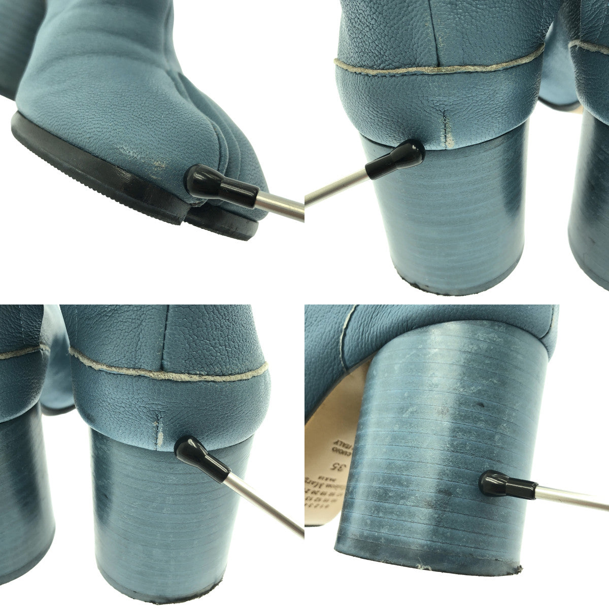 Maison Margiela / 메종 마르젤라 | 2021SS | Tabi Ankle Boots 타비 가죽 발목 힐 부츠 | 35 |