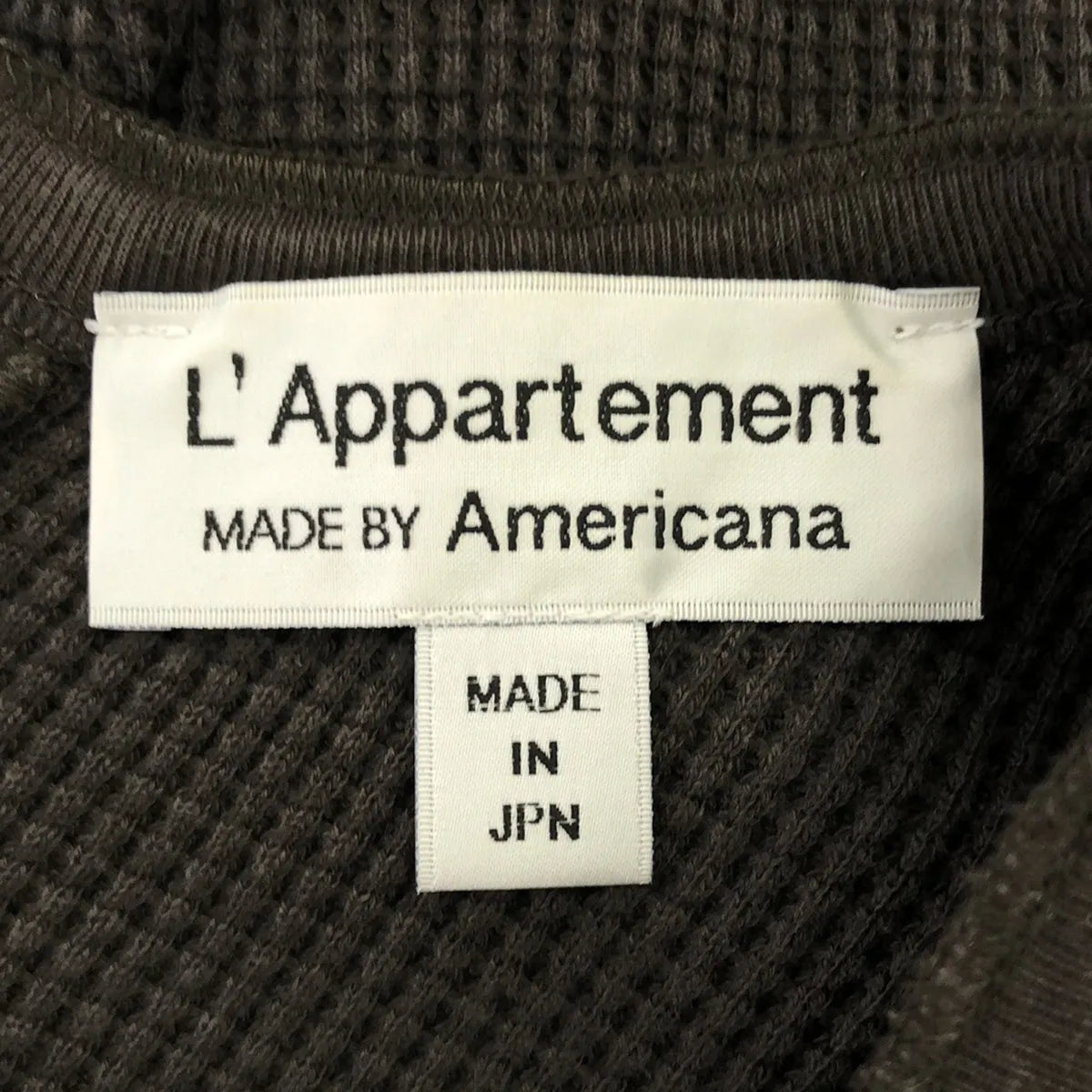 L'Appartement / アパルトモン | ハーフスリーブサーマルニット | ブラウン | レディース