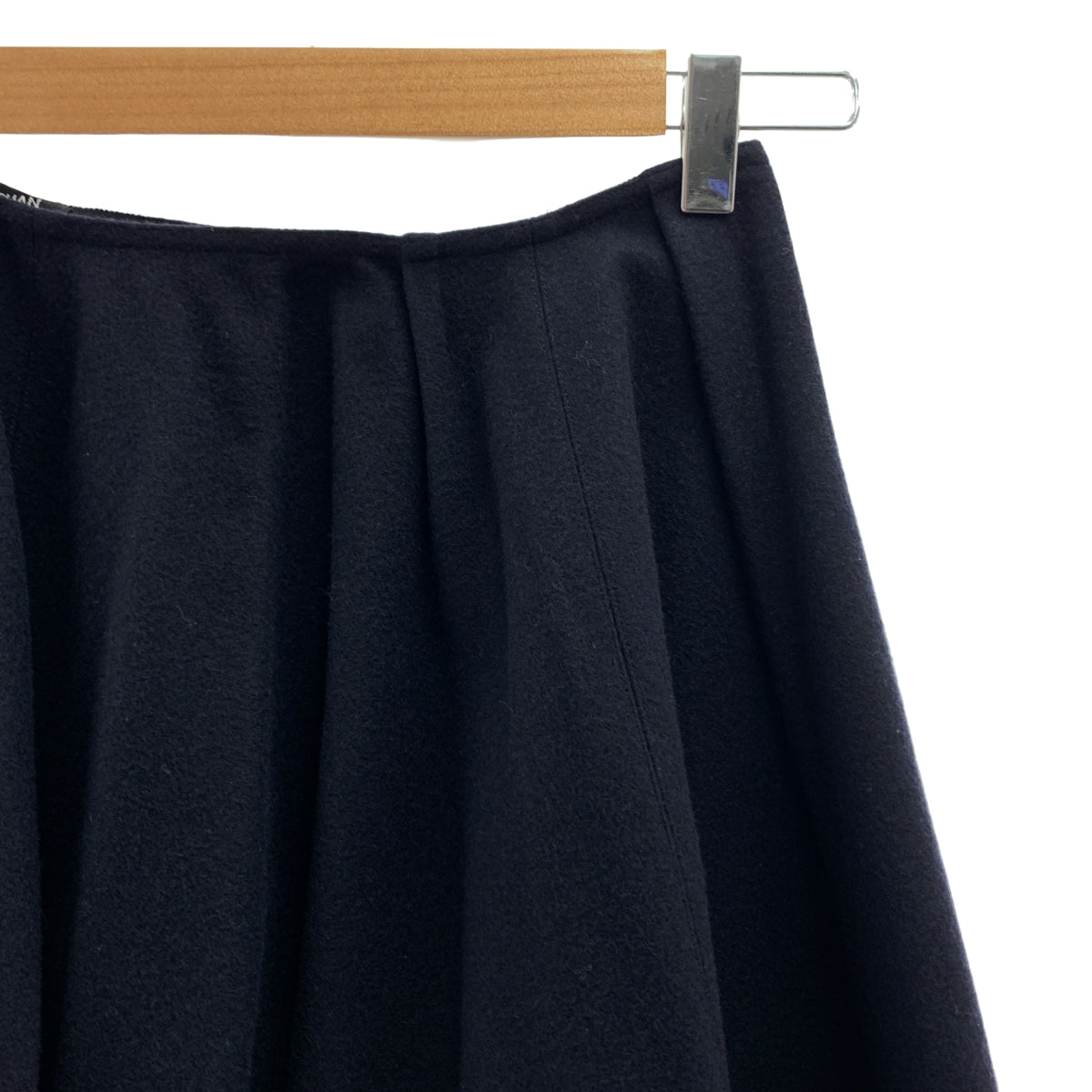 YOKO CHAN / ヨーコチャン | ウール フレアスカート | 38 | ネイビー