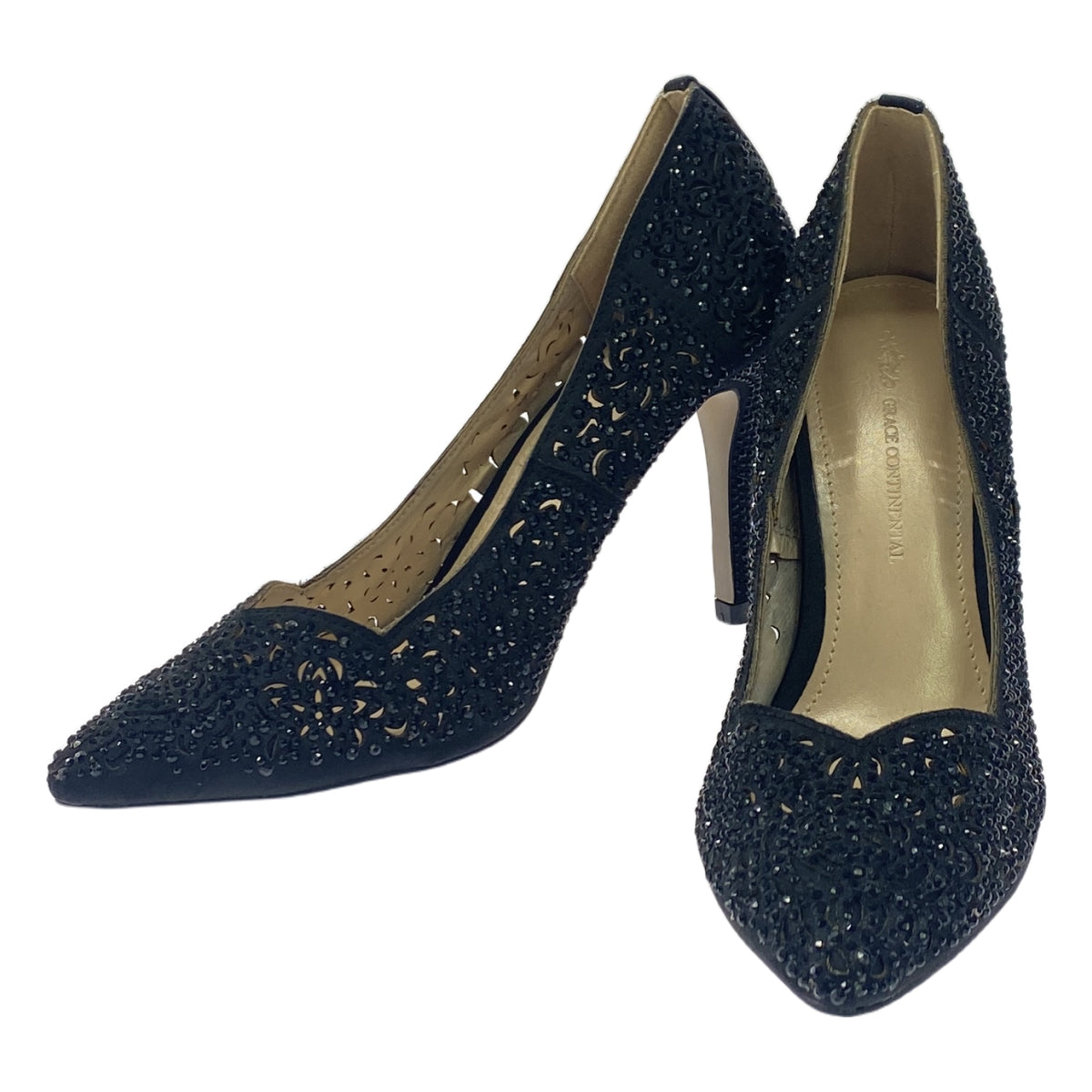 葛蕾絲大陸 | RS 鏤空低跟淺口鞋 |尺寸 36 |黑色 |女性的