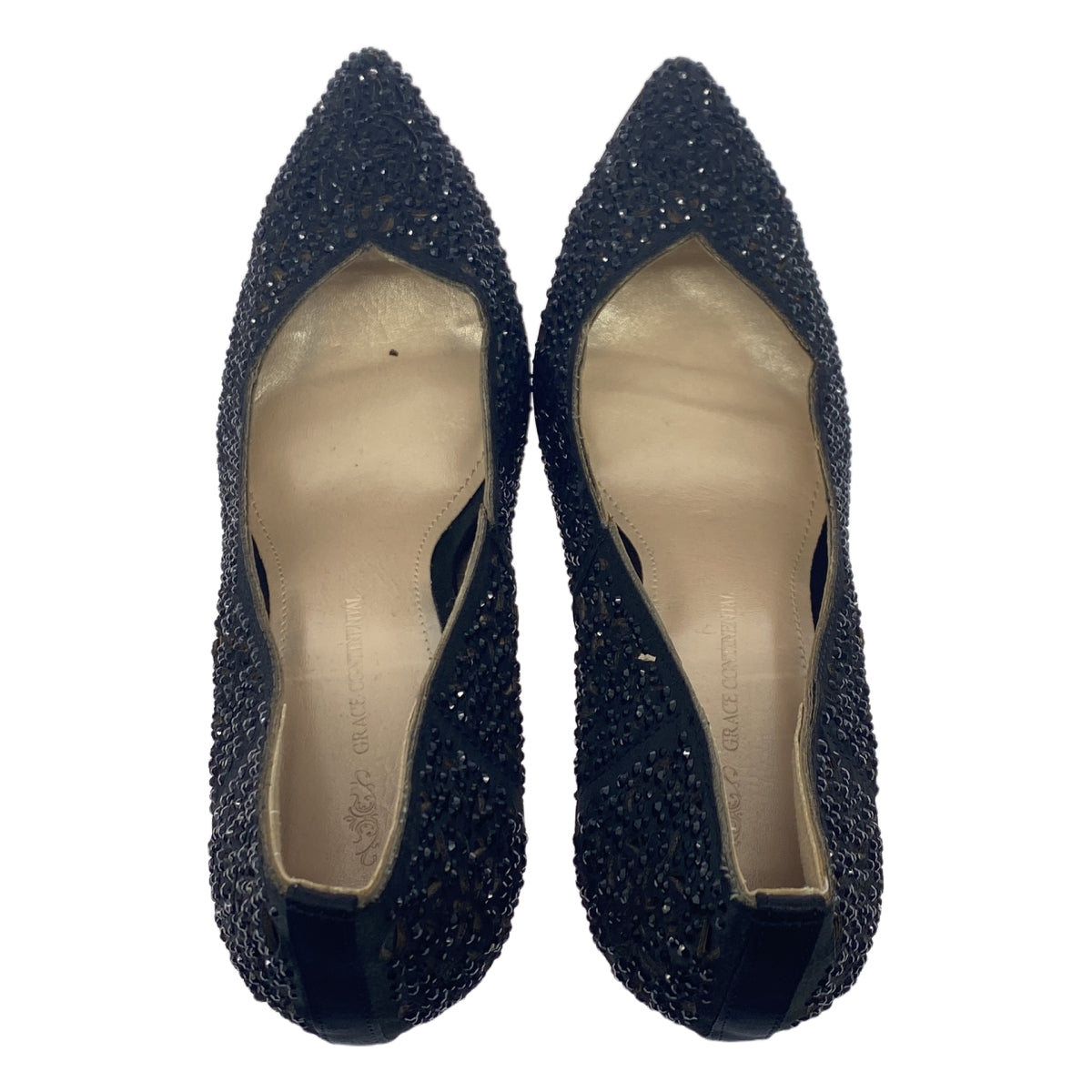 葛蕾絲大陸 | RS 鏤空低跟淺口鞋 |尺寸 36 |黑色 |女性的