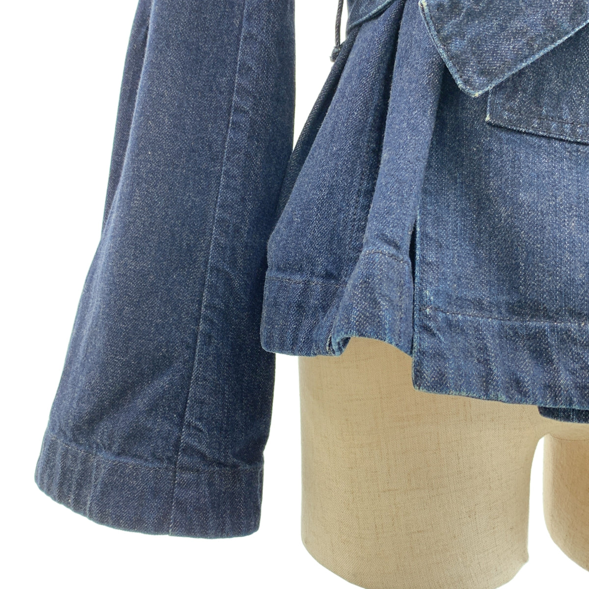 THE ROW | 繫腰帶無扣牛仔外套 | S尺碼 | 靛藍 | 女款