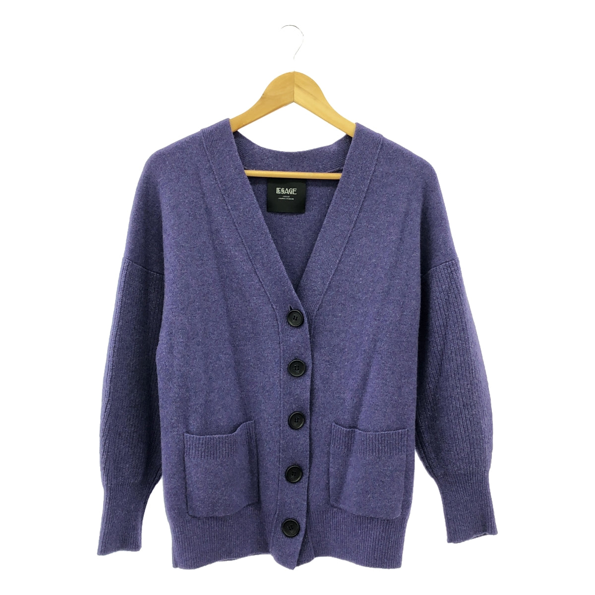 JOURNAL STANDARD L'ESSAGE / ジャーナルスタンダードレサージュ | ウールカシミヤ混 スムースカーディガン | F | パープル | レディース