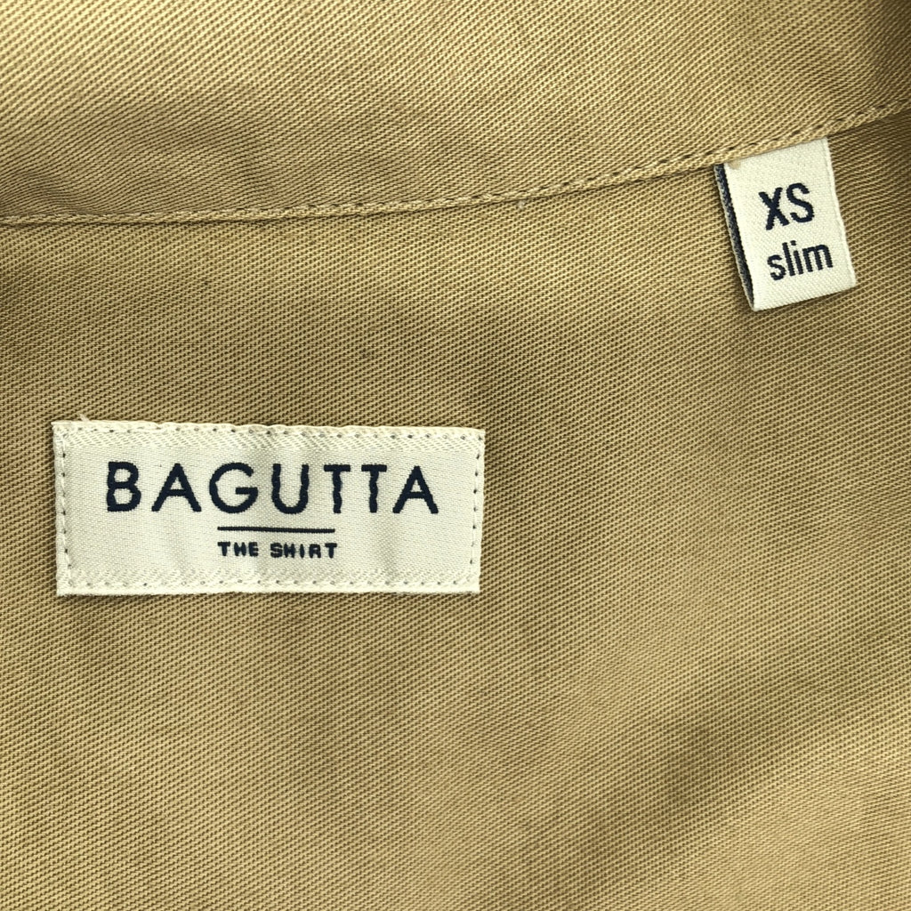 Bagutta / バグッタ | SLIM オープンカラー キューバシャツ | XS | ベージュ | メンズ