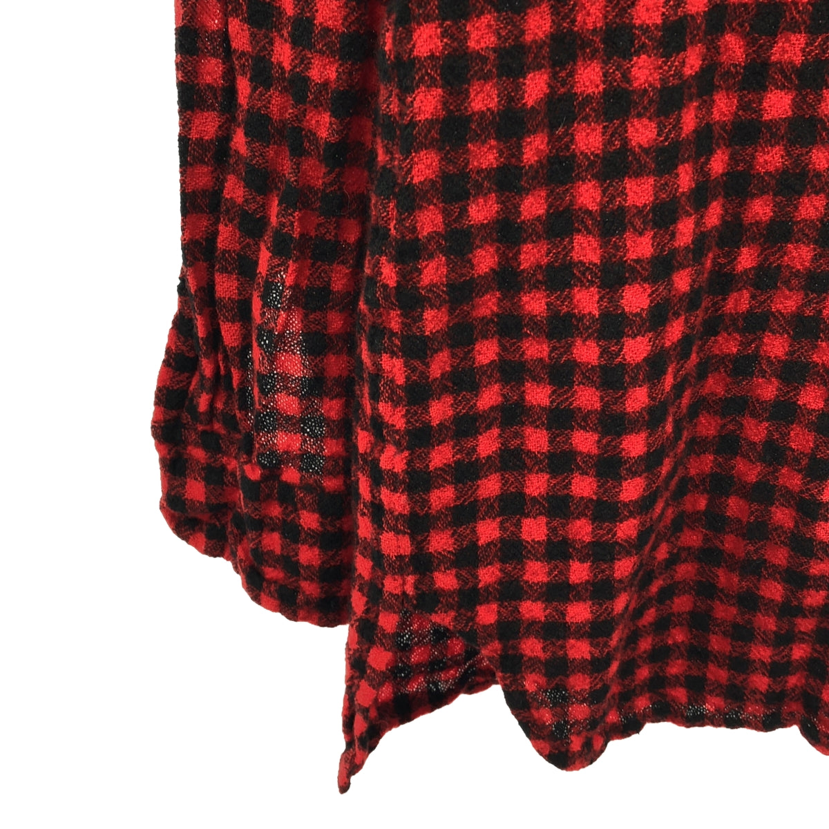 [Good Condition] DANIELA GREGIS | Wool Check Shirt Jacket | Red/Black | Women's