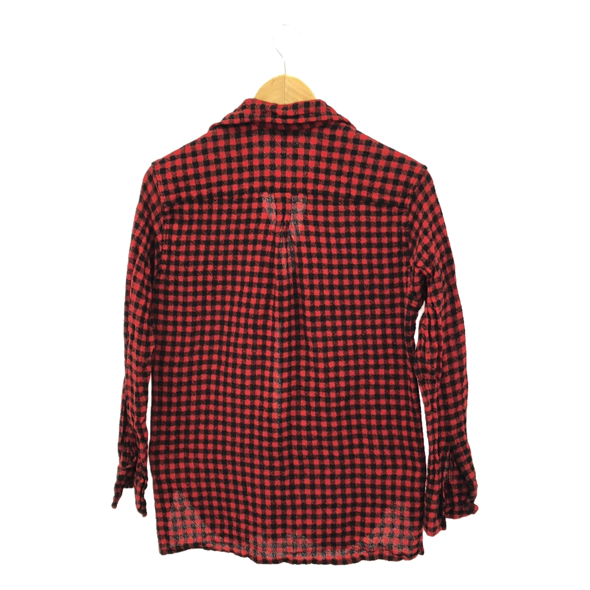 [Good Condition] DANIELA GREGIS | Wool Check Shirt Jacket | Red/Black | Women's