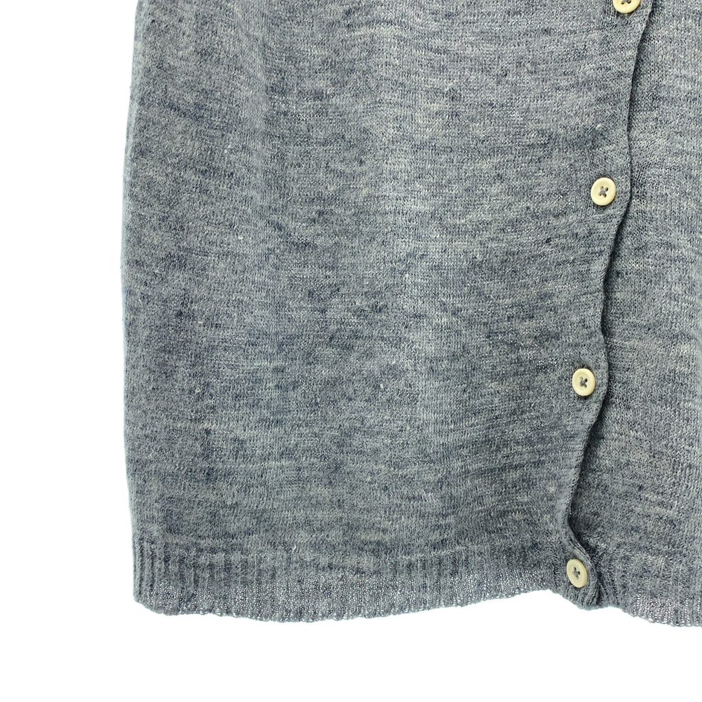 MARGARET HOWELL / 마가렛 하웰 | 린넨 크루넥 반팔 가디건 | F |