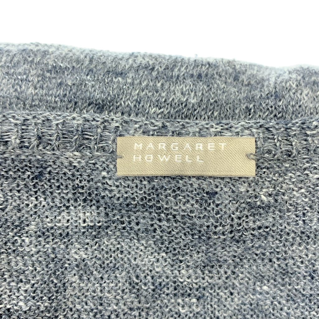 MARGARET HOWELL / 마가렛 하웰 | 린넨 크루넥 반팔 가디건 | F |