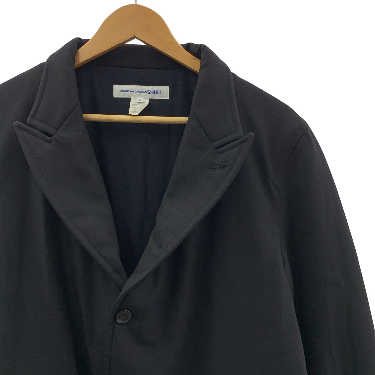 COMME des GARCONS SHIRT / コムデギャルソンシャツ | 中綿 シングルブレスト オーバージャケット / 総裏地 | L | メンズ