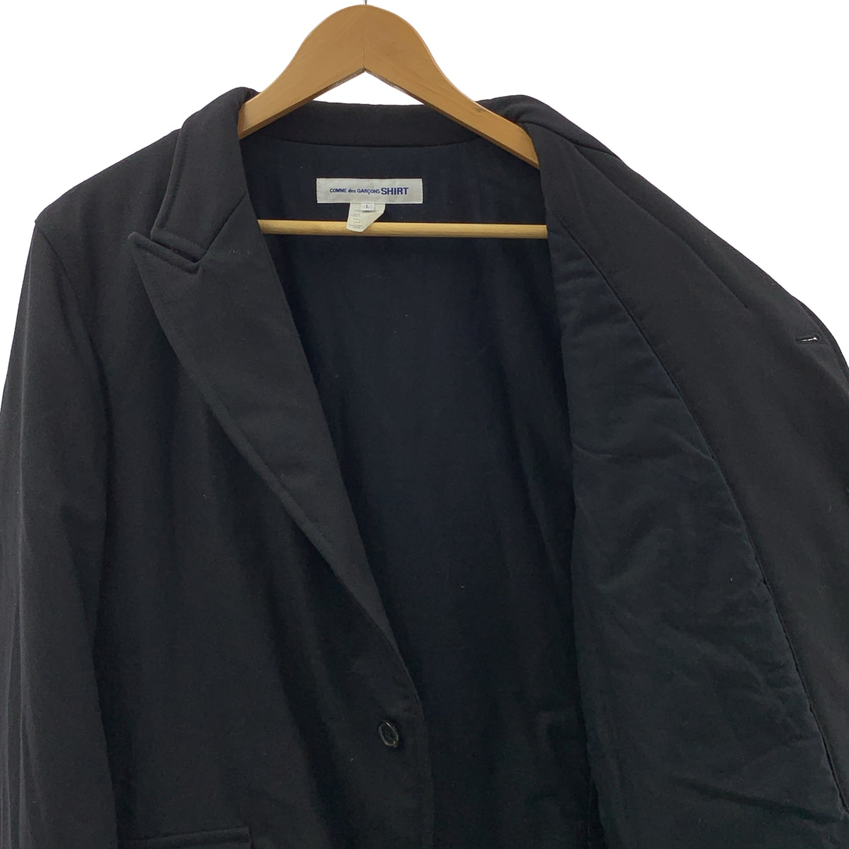 COMME des GARCONS SHIRT / コムデギャルソンシャツ | 中綿 シングルブレスト オーバージャケット / 総裏地 | L | メンズ