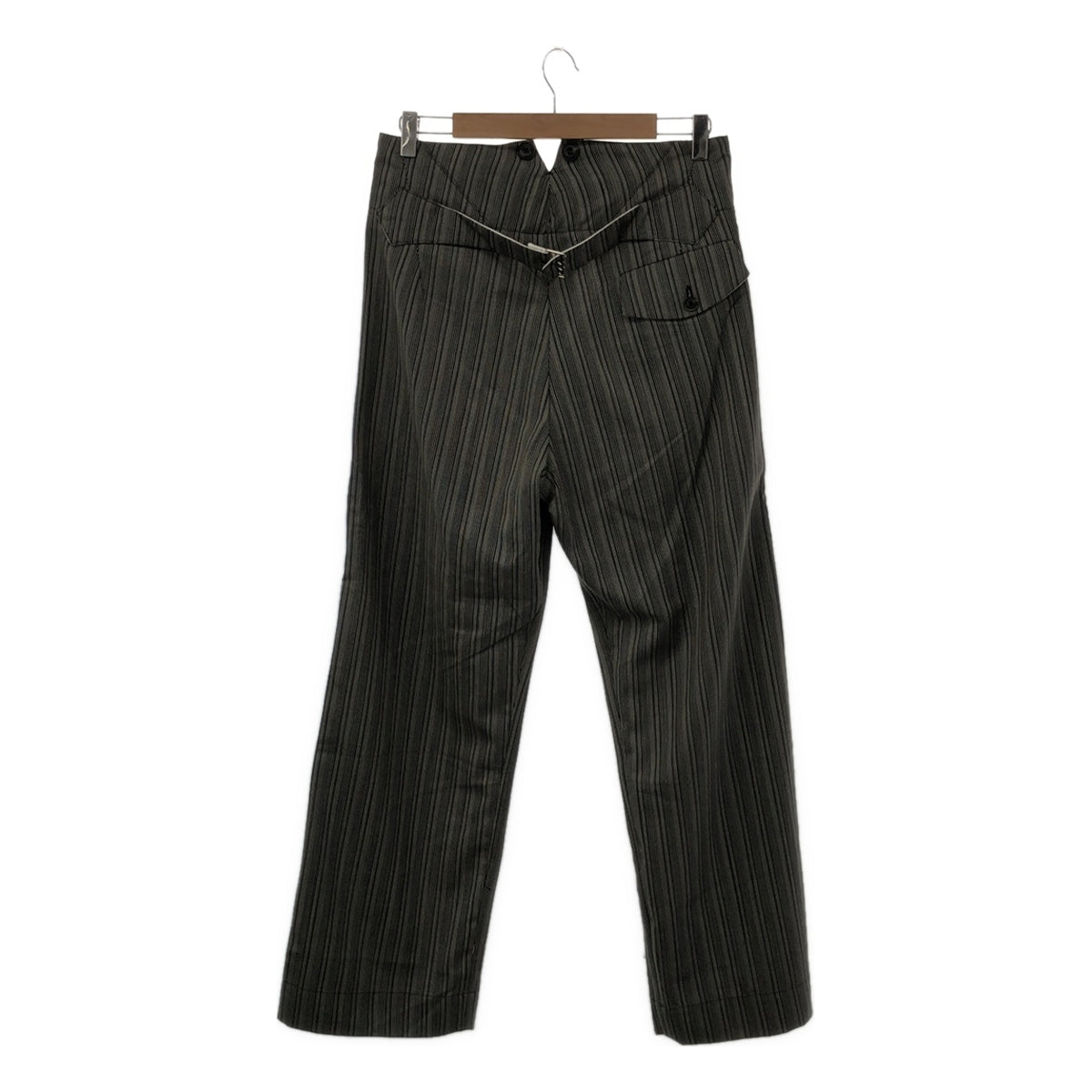 【美品】  JOHN ALEXANDER SKELTON / ジョンアレキサンダースケルトン | wool tuck trousers / ウール タック トラウザーズ パンツ | S | black | メンズ