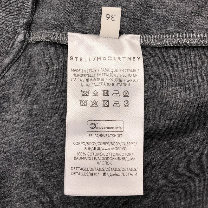STELLA McCARTNEY / ステラマッカートニー | サイドスリット ロゴ スウェット | 36 | レディース