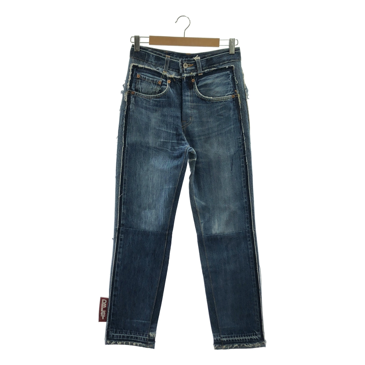 doublet / ダブレット | 2022SS | ×Levi's リーバイス / QUARTER DENIM UPCYCLE STRAIGHT PANTS 再構築 ストレート デニムパンツ | W32 L30 | レディース