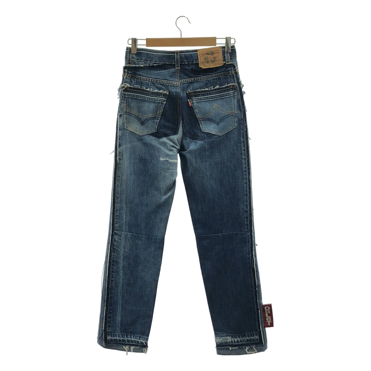 doublet / ダブレット | 2022SS | ×Levi's リーバイス / QUARTER DENIM UPCYCLE STRAIGHT PANTS 再構築 ストレート デニムパンツ | W32 L30 | レディース