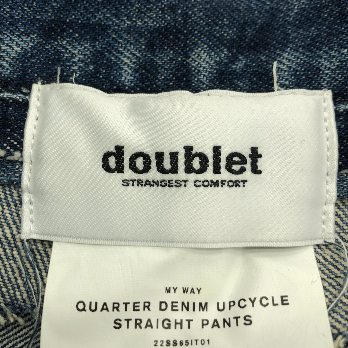 doublet / ダブレット | 2022SS | ×Levi's リーバイス / QUARTER DENIM UPCYCLE STRAIGHT PANTS 再構築 ストレート デニムパンツ | W32 L30 | レディース