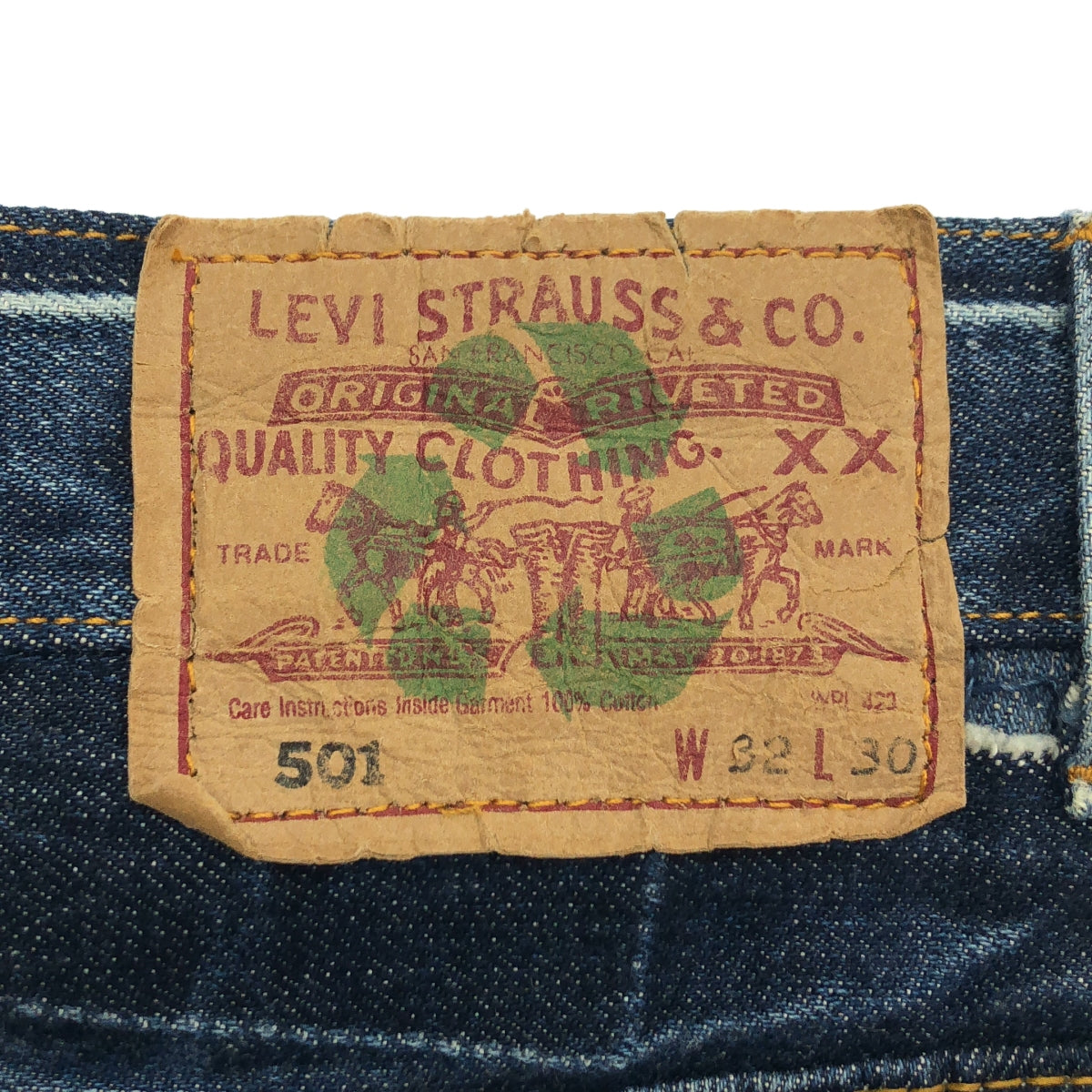 doublet / 더블릿 | 2022SS | × Levi's 리바이스 / QUARTER DENIM UPCYCLE STRAIGHT PANTS 재구축 스트레이트 데님 팬츠 | W32 L30 |