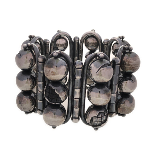 BOTTEGA VENETA / Bottega Veneta | Silver 925 / Intrecciato Ball Bracelet Accessories | Silver | Women's