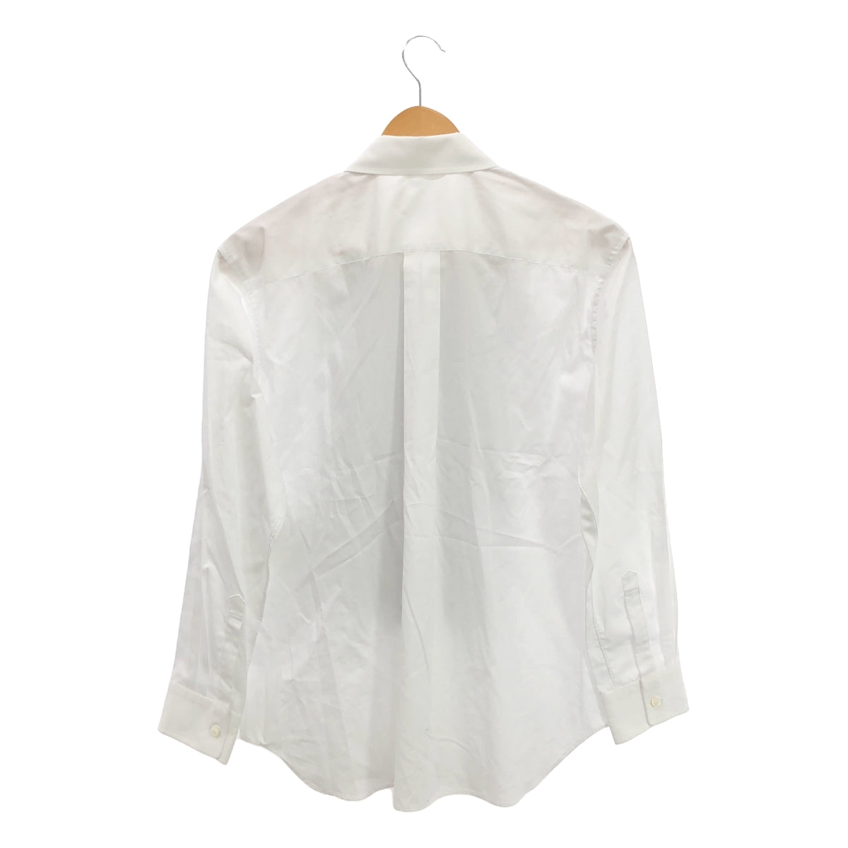 COMME des GARCONS | 2023秋冬 |寬格紋荷葉邊襯衫 | M |女性的