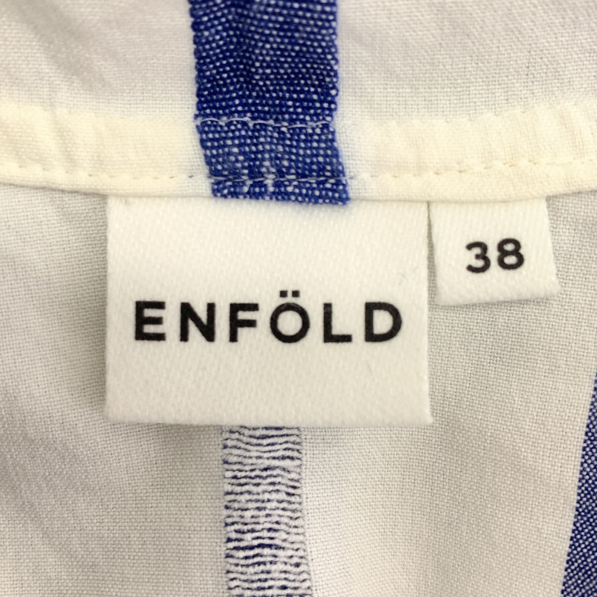ENFOLD | 條紋寬鬆襯衫 | 尺寸 38 | 女款