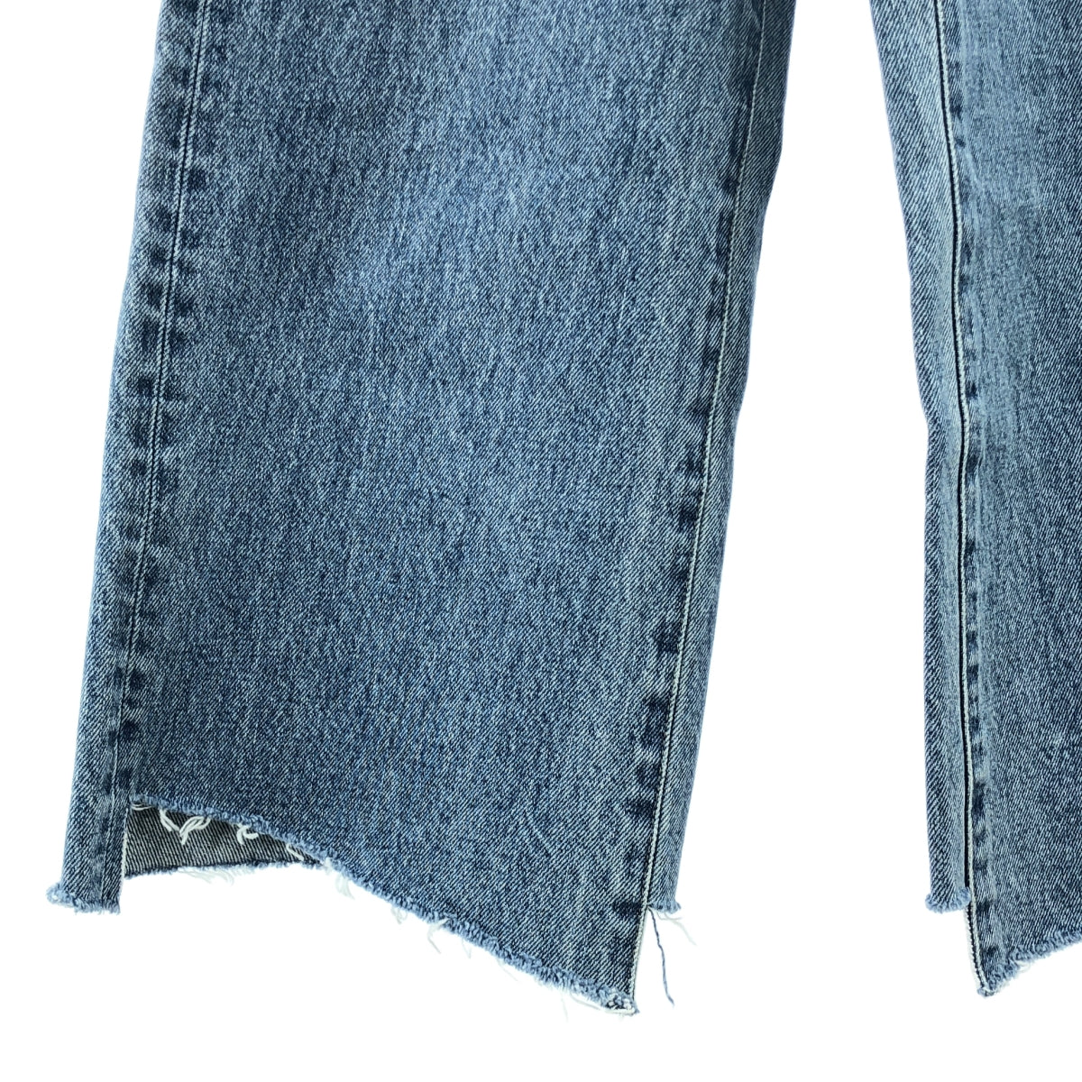 L'Appartement / アパルトモン | 2021AW | cropped wide denim / カットオフ クロップドワイドデニムパンツ | 25 | インディゴ | レディース