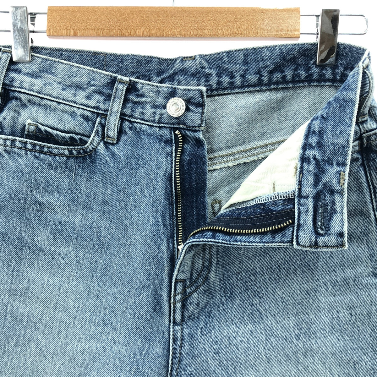 L'Appartement / アパルトモン | 2021AW | cropped wide denim / カットオフ クロップドワイドデニムパンツ | 25 | インディゴ | レディース