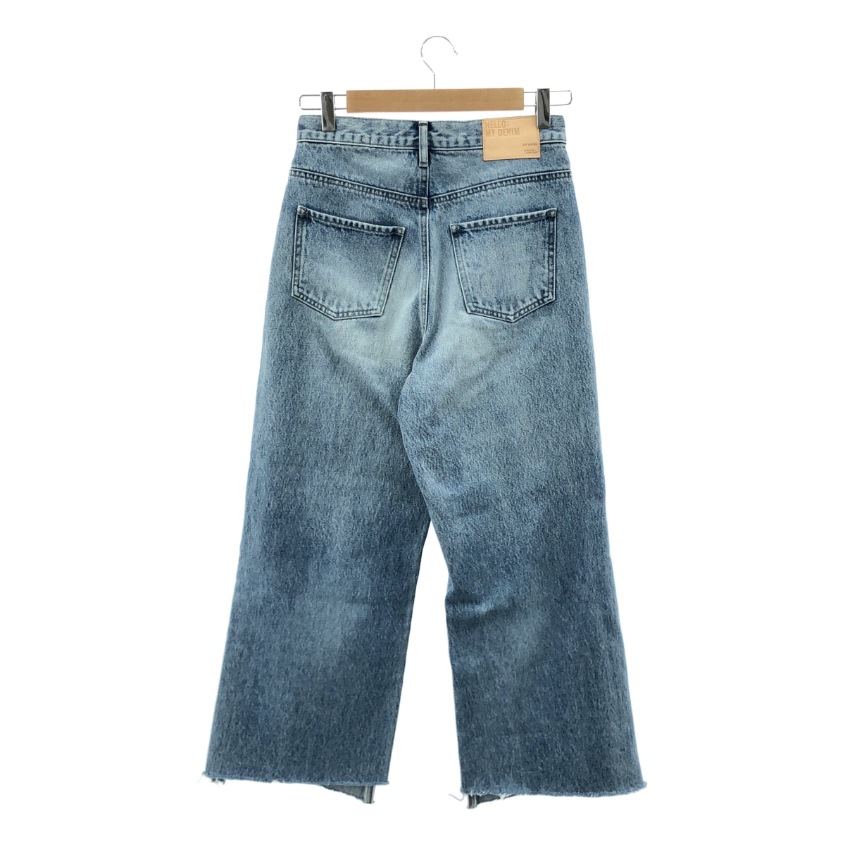 L'Appartement / アパルトモン | 2021AW | cropped wide denim / カットオフ クロップドワイドデニムパンツ | 25 | インディゴ | レディース
