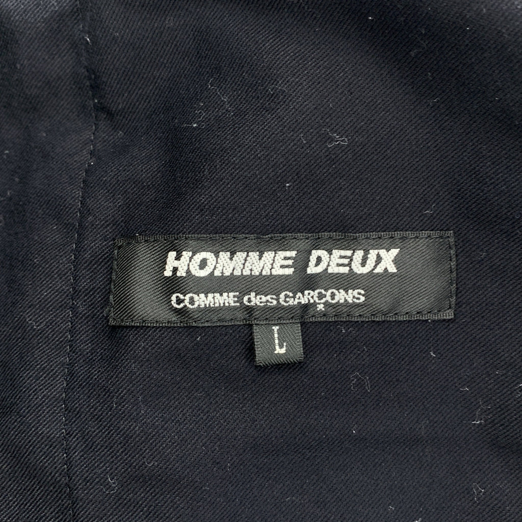 COMME des GARCONS HOMME DEUX / 콤데 갤슨 옴두 | 2020SS | 엠브로이다 리드 로스트링 슬랙스 팬츠 |