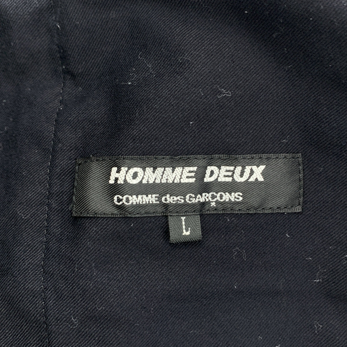 COMME des GARCONS HOMME DEUX / 콤데 갤슨 옴두 | 2020SS | 엠브로이다 리드 로스트링 슬랙스 팬츠 |