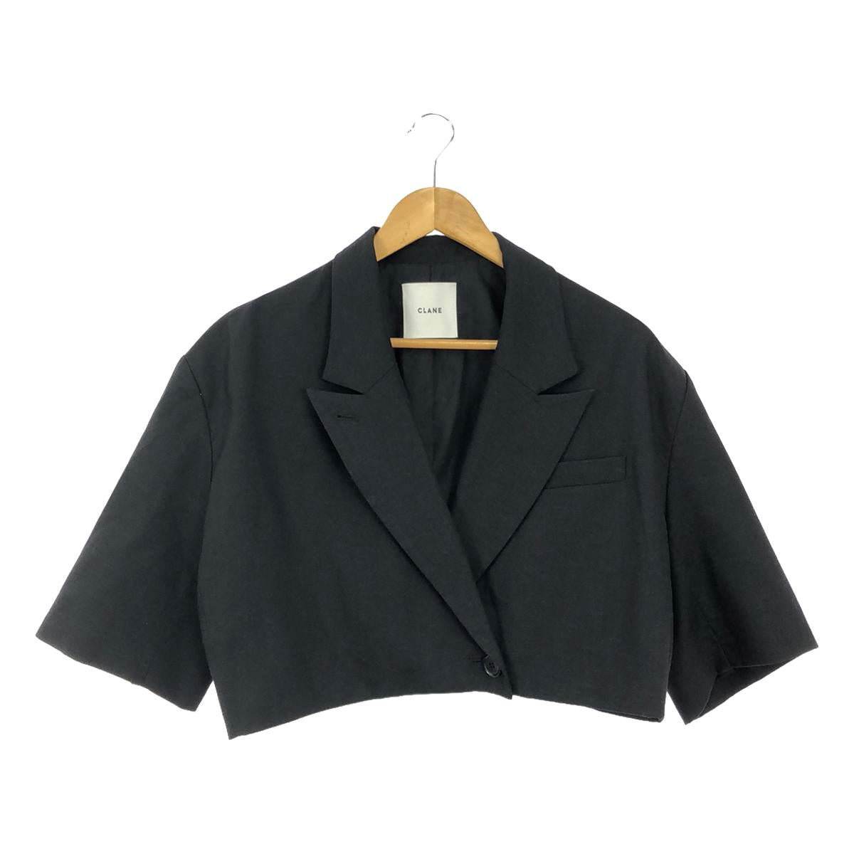 CLANE / 크라네 | CROPPED TAILORED JACKET 도테라드 재킷 | 1 | 블랙 | 여성