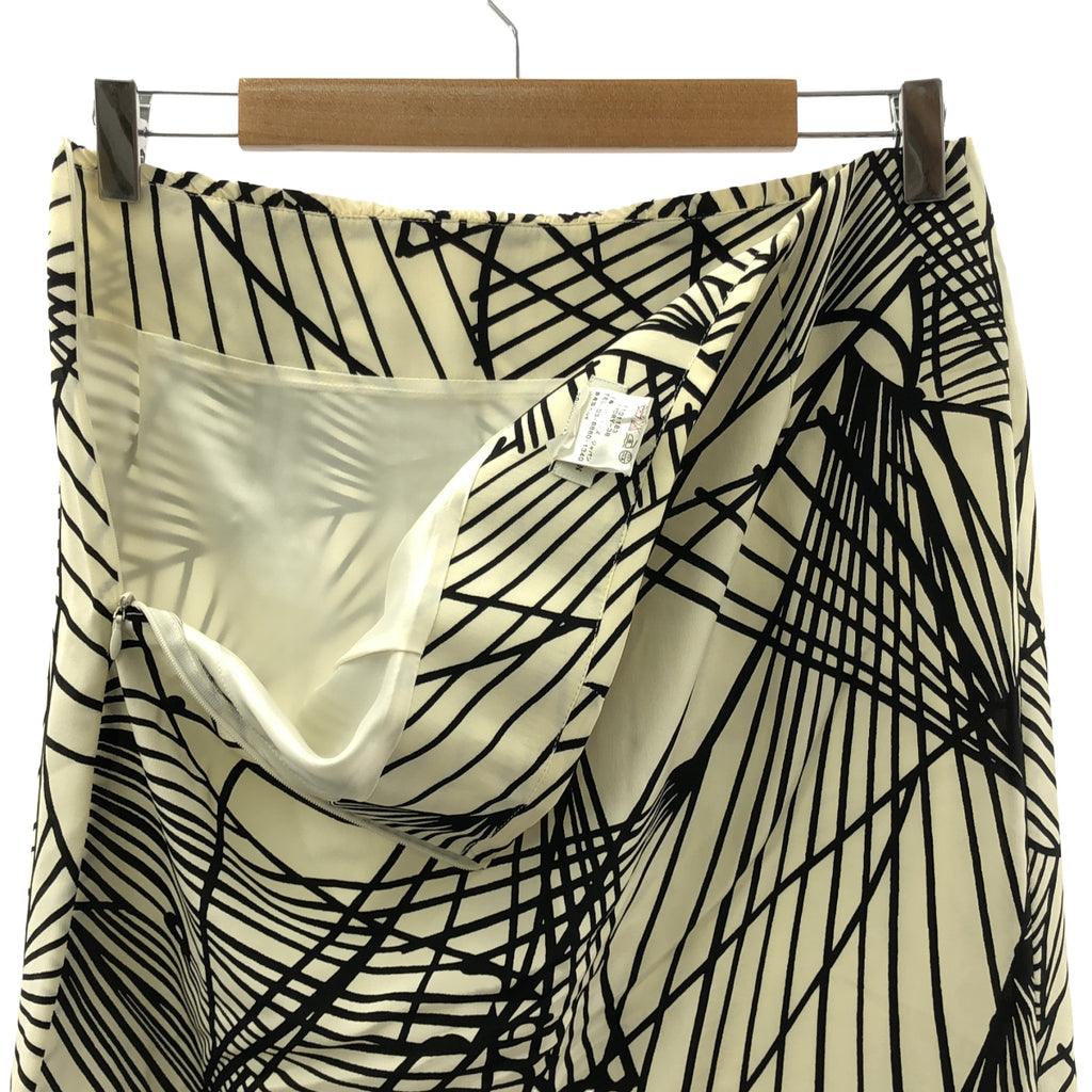 DRIES VAN NOTEN | 100% 絲質 | 絲質印花側邊拉鍊半身裙 | 全襯裡 | 尺寸 36 | 女款