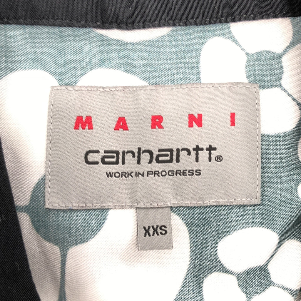 MARNI / 마르니 | × carhartt / 레이온 프린트 오픈 컬러 셔츠 | XXS | 남성
