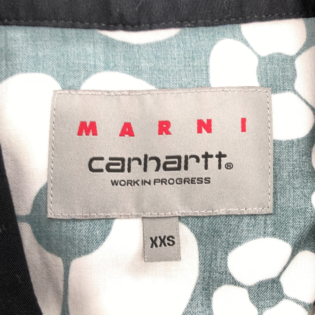 MARNI / 마르니 | × carhartt / 레이온 프린트 오픈 컬러 셔츠 | XXS | 남성