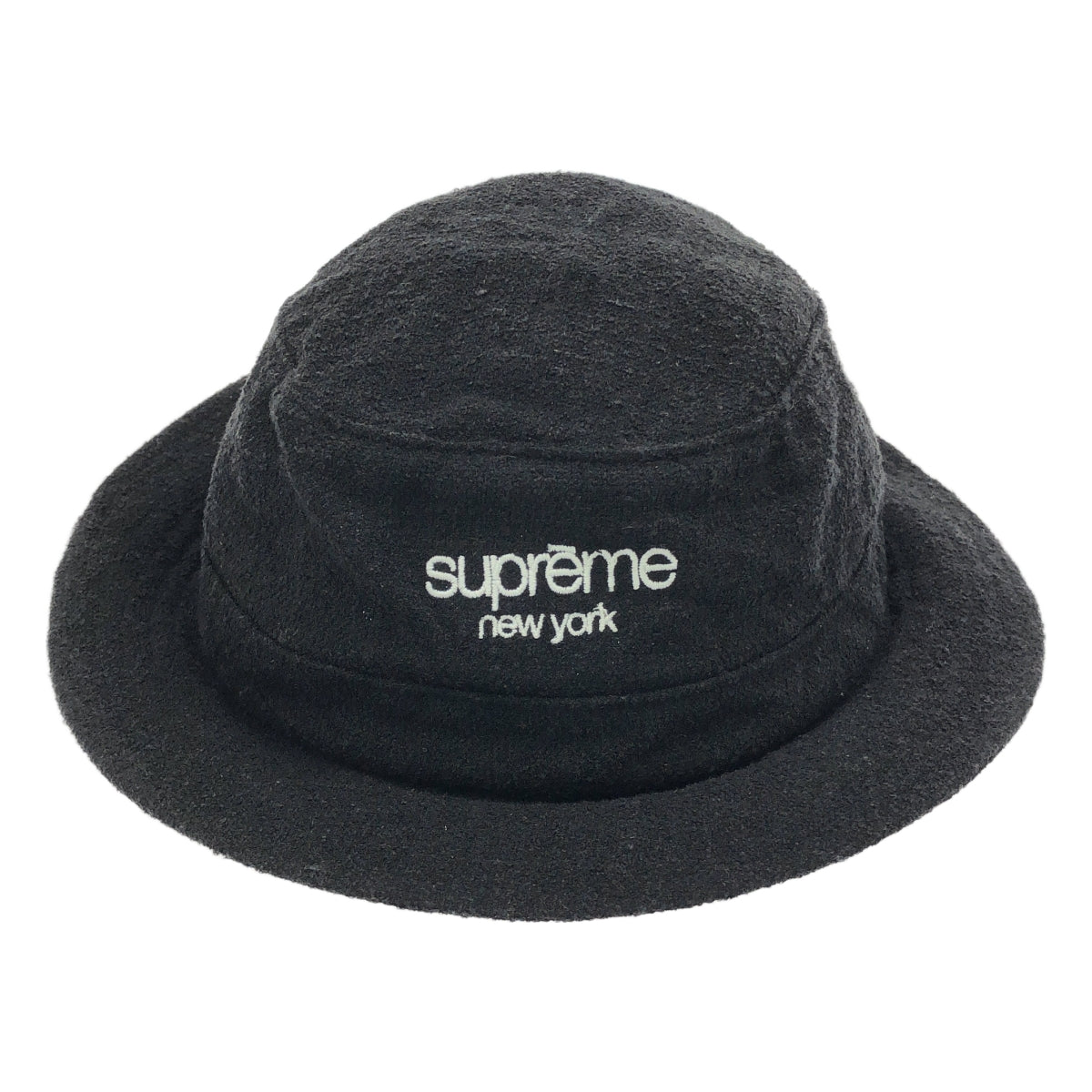 SUPREME / 슈프림 | 2021SS | × Loro Piana / 로로 피아나 Classic Logo Terry Crusher 클래식 로고 테리 크러셔 버킷 모자 | M/L | 블랙 | 남성