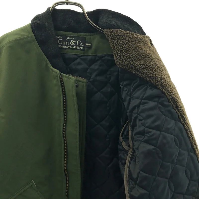 SLOWGUN / スロウガン | ダブルアジャスター ブルゾン ジャケット / 着脱可ボアキルティングライナー | 1 | グリーン系 | メンズ