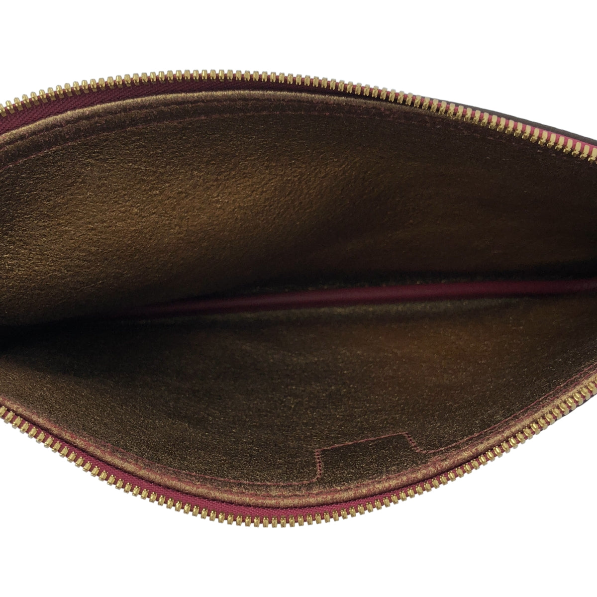 [狀況極佳] MCM | 兩用皮革手拿包 | 酒紅色 | 女款