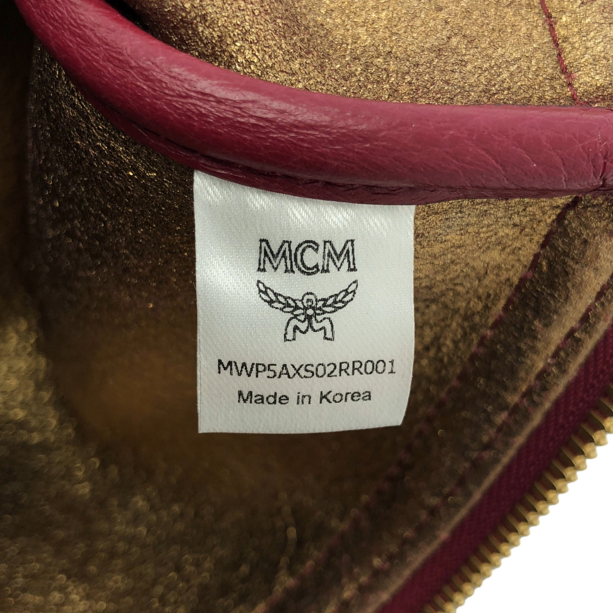 【美品】  MCM / エムシーエム | 2WAY レザー クラッチバッグ | ワインレッド | レディース