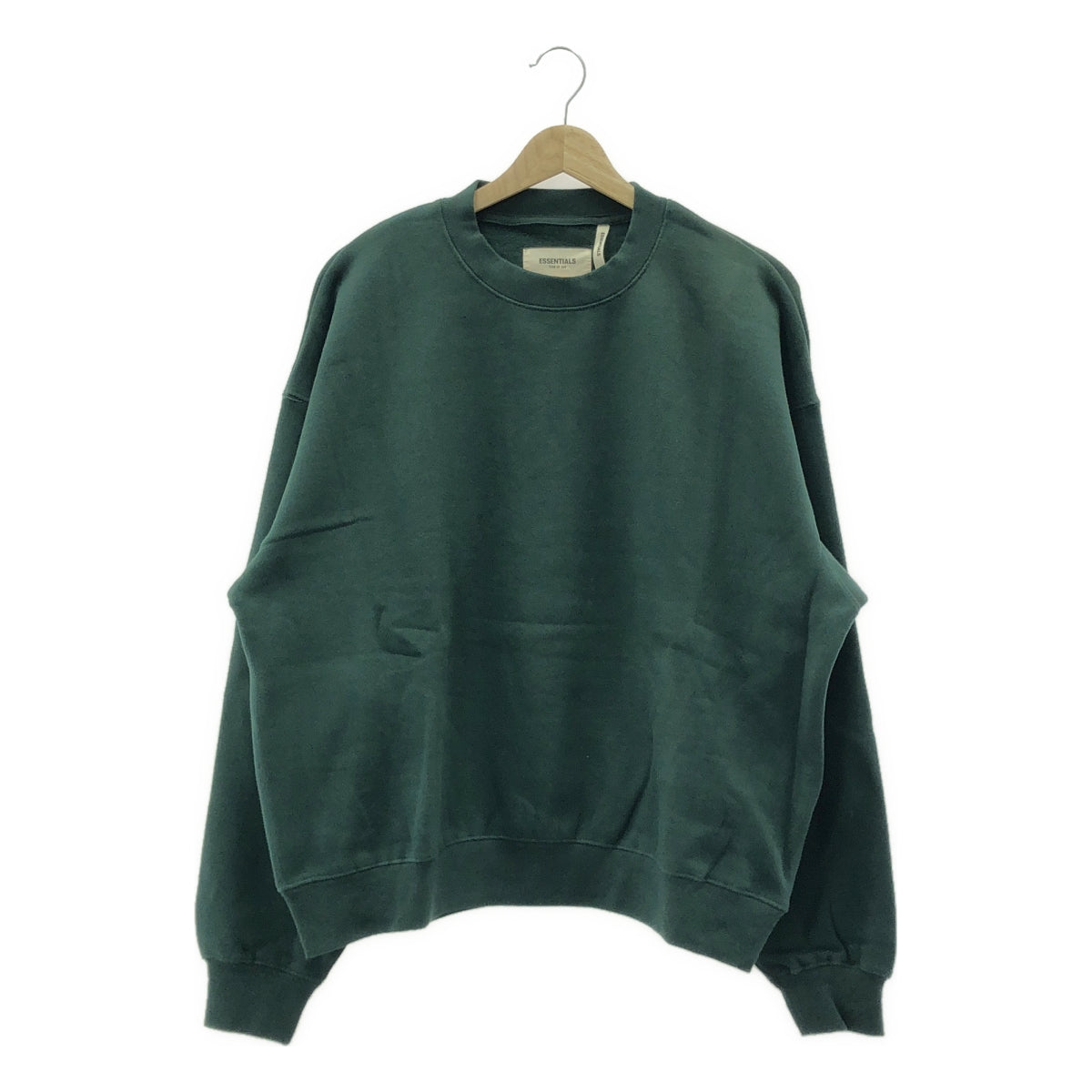 FOG ESSENTIALS / エフオージーエッセンシャルズ | バックプリント クルーネック スウェット | S | グリーン | メンズ