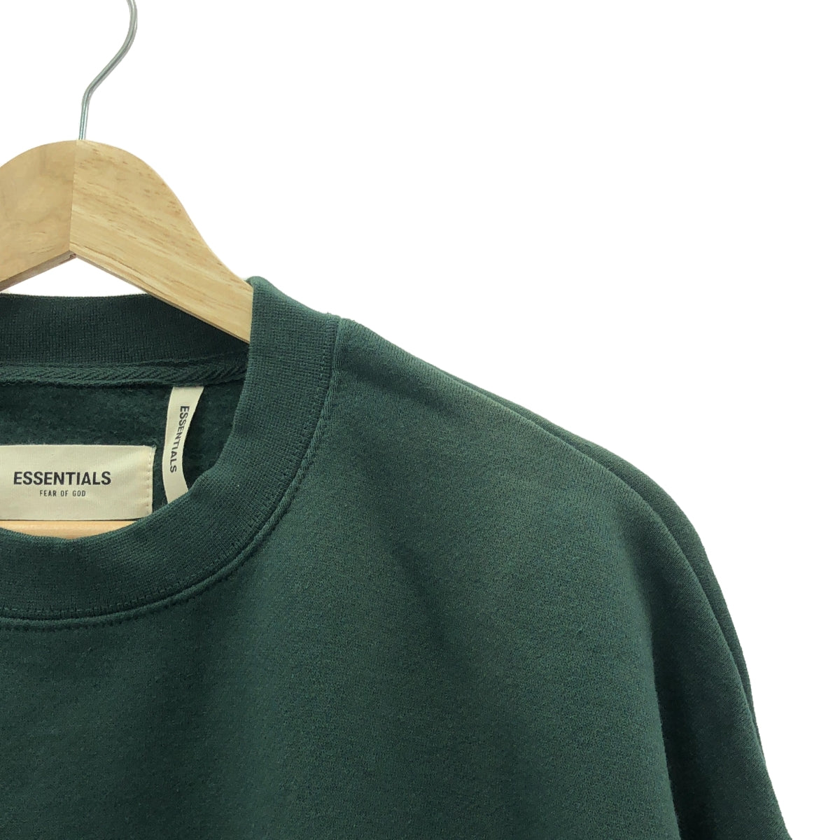 FOG ESSENTIALS / エフオージーエッセンシャルズ | バックプリント クルーネック スウェット | S | グリーン | メンズ