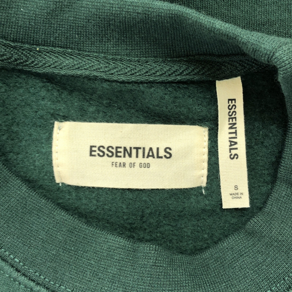 FOG ESSENTIALS / エフオージーエッセンシャルズ | バックプリント クルーネック スウェット | S | グリーン | メンズ