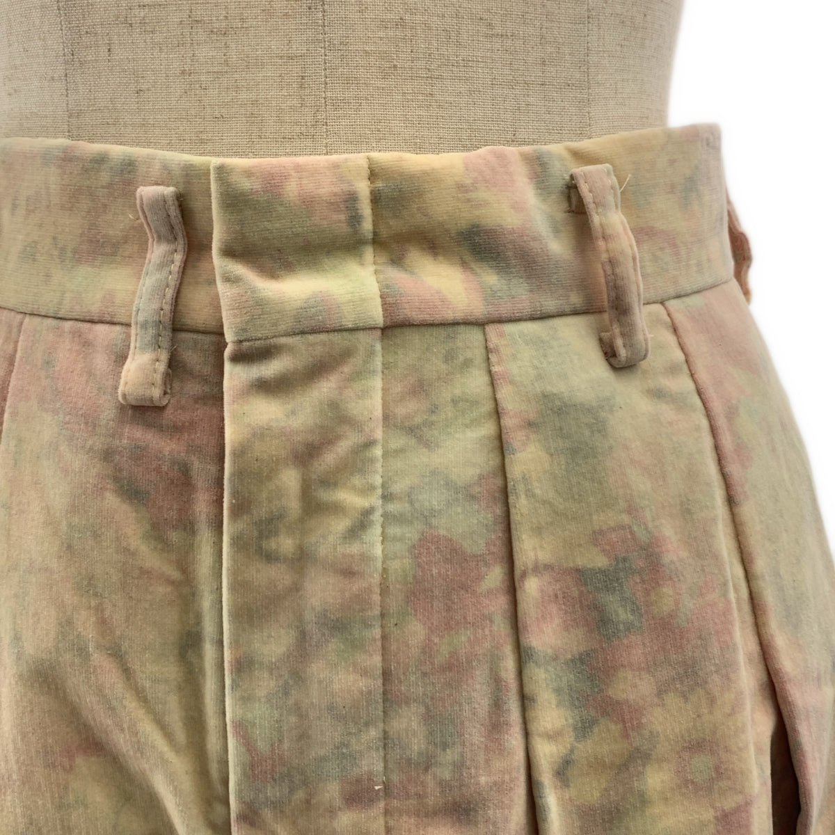 COMME des GARCONS | 2004SS / AD2003 | × 村山瑠璃子 “美麗之集” 絕妙抽象棉布鼴鼠皮花樣百褶長裙 | M | 多色 | 女裝